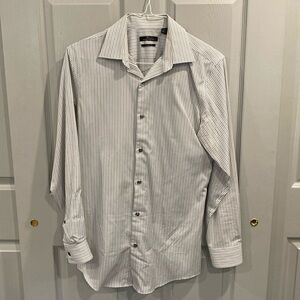 Marc Anthony Men’s Striped Slim Fit Dress Shirt